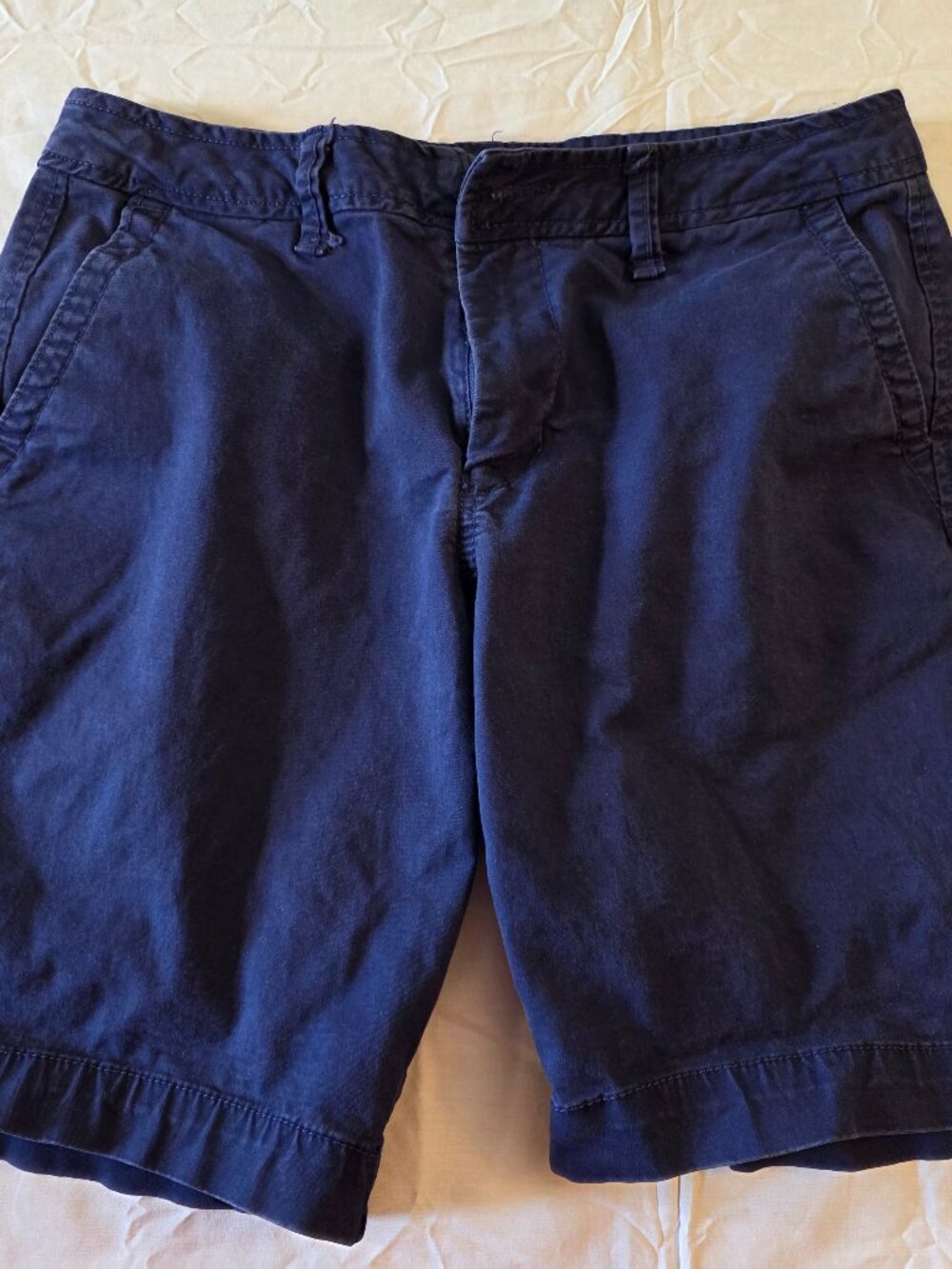 Aeropostale Women's Khaki High Rise Shorts Blue Size 27